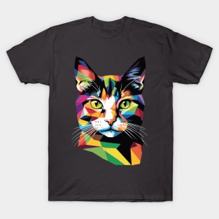 WPAP Pop Art Cat T-Shirt